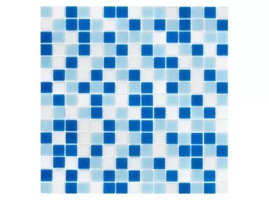 QMX Blue 32.7x32.7 - Mozaika szklana