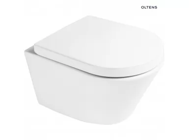 Zestaw Oltens Jog miska WC wisząca PureRim z deską wolnoopadającą