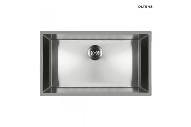 Oltens Stalvask zlewozmywak stalowy 1-komorowy 76x44 cm stal polerowana