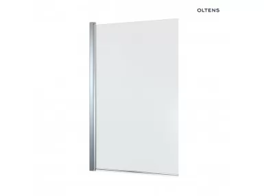 Oltens Fulla parawan nawannowy 1-częściowy 85x140 cm chrom/szkło przezroczyste