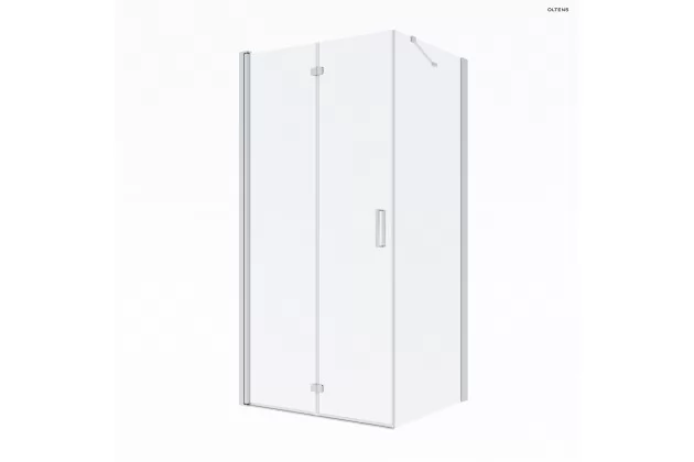 Oltens Trana kabina prysznicowa 90x80 cm prostokątna drzwi ze ścianką