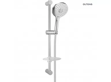 Oltens Saxan EasyClick Alling 60 zestaw prysznicowy z mydelniczką chrom