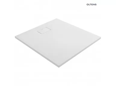 Oltens Bergytan brodzik prostokątny 120x90 cm RockSurface biały