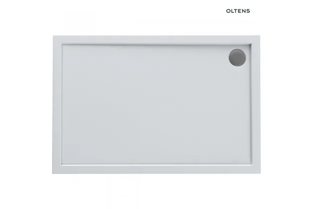 Oltens Superior brodzik 100x90 cm prostokątny akrylowy biały