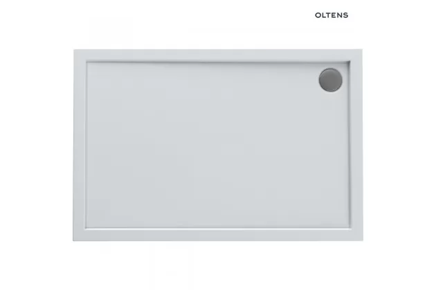 Oltens Superior brodzik 120x90 cm prostokątny akrylowy biały