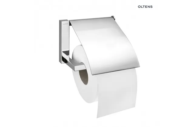 Oltens Tved uchwyt na papier toaletowy z klapką chrom