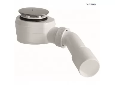 Oltens Pite Turbo syfon brodzikowy odpływ 50 mm plastikowy chrom