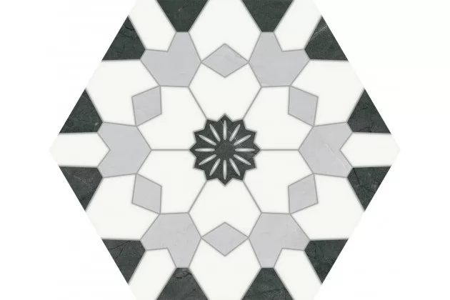 Hexa Venezia Nero 23x27 - płytka gresowa heksagonalna