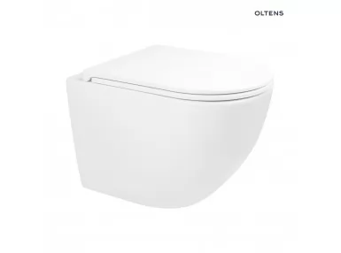 Oltens Hamnes Stille miska WC wisząca PureRim biała 42021000