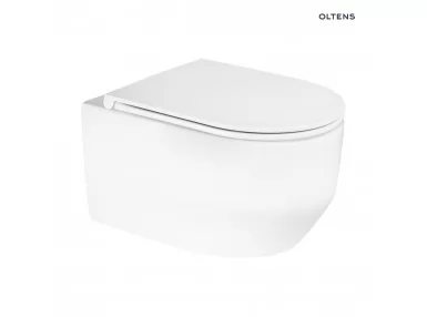 Oltens Holsted miska WC wisząca PureRim biała - bez deski