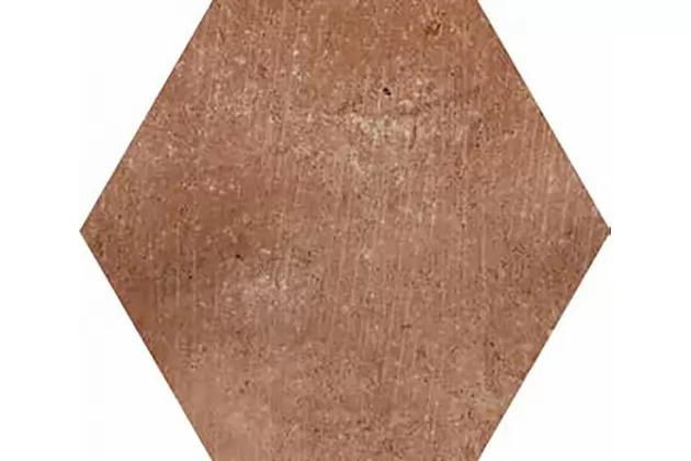 Cotto Hex Brown Matt 15x17,3 - płytka gresowa heksagonalna