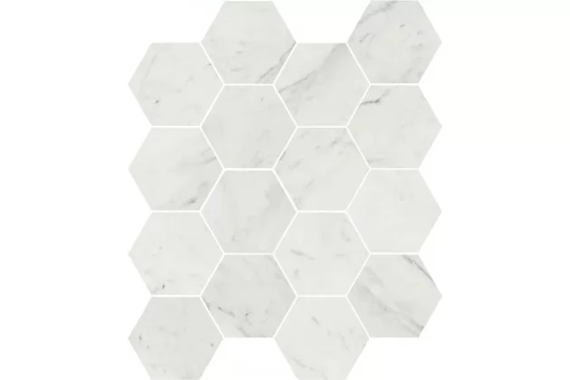 Marmi Hex Blanco 15x17,3 - pytka gresowa