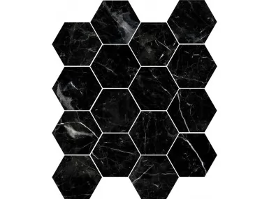 Marmi Hex Nero 15x17,3 - pytka gresowa