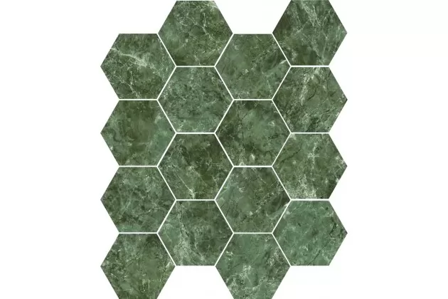 Marmi Hex Verde 15x17,3 - pytka gresowa