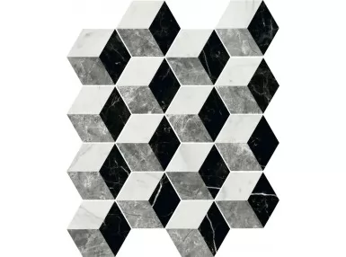 Marmi Hex Decor Mix Grigio 15x17,3 - pytka gresowa