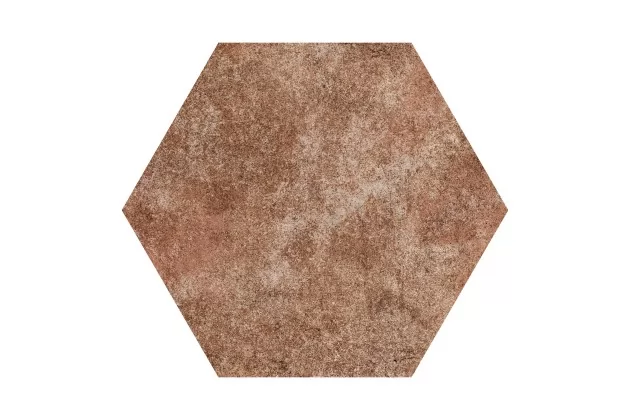 Cement Hex Brown 15x17,3 - płytka gresowa