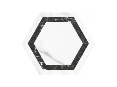 Venato Deco Dark 28,5x33 - płytka gresowa heksagonalna