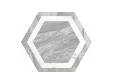 Bardiglio Deco 28,5x33 - płytka gresowa heksagonalna