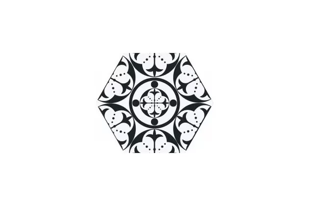Carnaby Black 28,5x33 - płytka gresowa heksagonalna