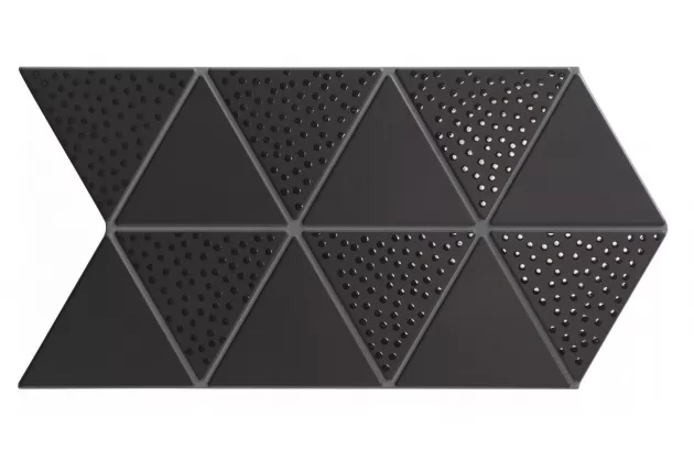 Trangle Black Deco 48,5x28 - płytka gresowa