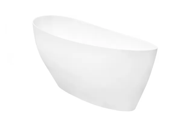 Wanna wolnostojąca Keya Matt Biała 165x70 + odpływ klik-klak chrom