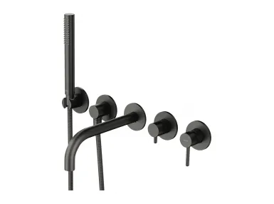 Y bateria wannowa 5-otworowa podtynkowa grafitowa - Y1237-1GR