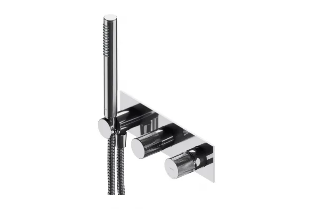 CONTOUR bateria prysznicowo-wannowa podtynkowa z rączką prysznicową chrom - CT8035-1CR