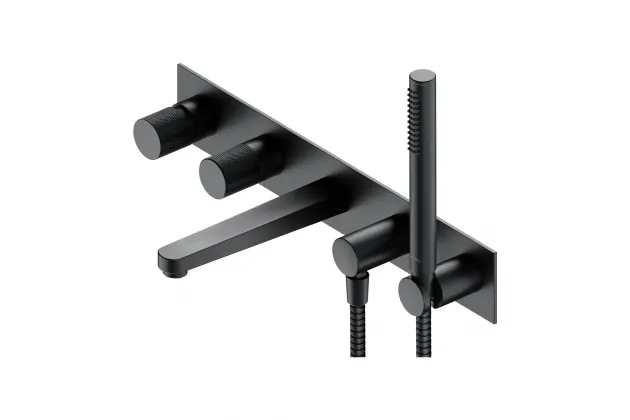 CONTOUR bateria wannowa 5-otworowa podtynkowa antracytowa - CT8037-1AT