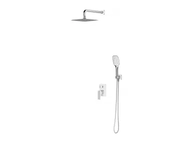 PARMA system prysznicowy podtynkowy chrom / biały - SYSPM16ACRB