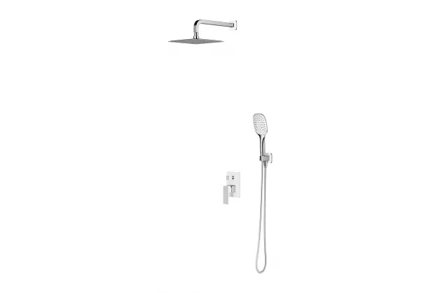 PARMA system prysznicowy podtynkowy chrom / biały - SYSPM16ACRB