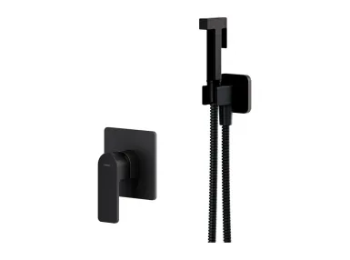 BARETTI system bidetowy podtynkowy czarny mat - SYSBABI1XBL