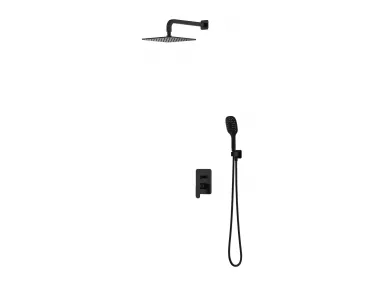 SACRAMENTO system prysznicowy podtynkowy czarny mat - SYSSC10BL