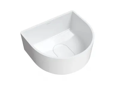 CADENCE M+ umywalka nablatowa 42x37 cm biały połysk