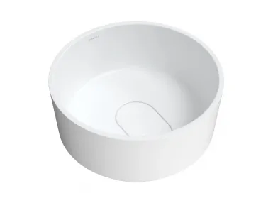 CADENCE M+ umywalka nablatowa okrągła 42 cm biały mat