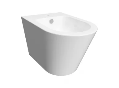 TAMPA bidet wiszący 51x37 cm biały połysk