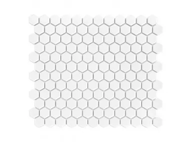 Mini Hexagon White 30x26 - mozaika ścienna