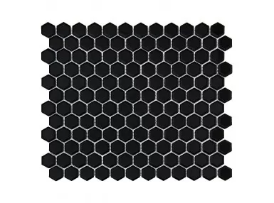 Mini Hexagon Black 30x26 - mozaika ścienna