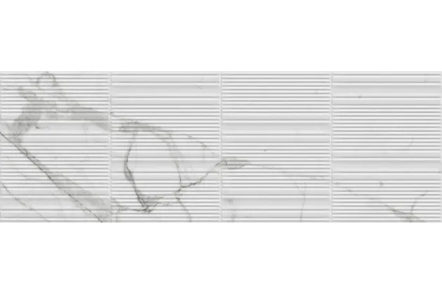 Fabula Wall Statuario Struttura Gentle 3D Ret. 33x100 MN3K - płytka ścienna