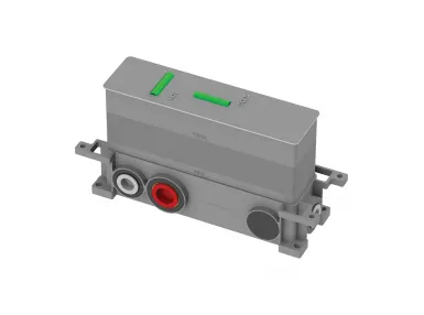 BOX element podtynkowy termostatycznej baterii 3-wyjściowej - BOXTE3F