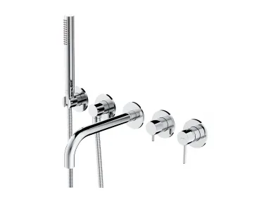 Y bateria wannowa 5-otworowa podtynkowa chrom - Y1237-1SCR