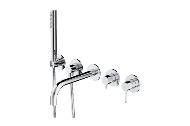 Y bateria wannowa 5-otworowa podtynkowa chrom - Y1237-1SCR
