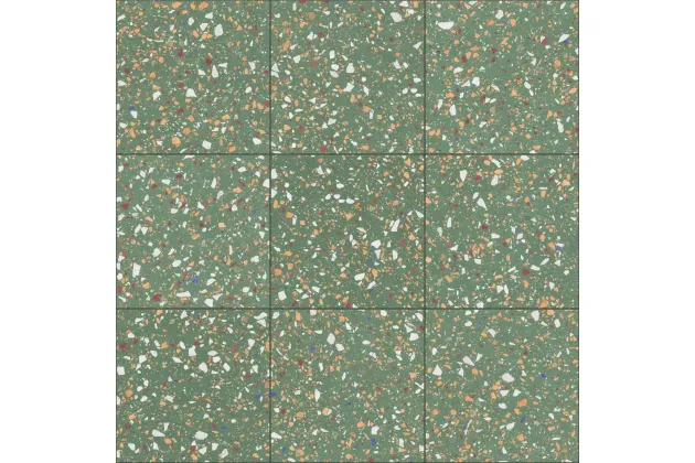 Terrazzo Green Natural 60x60 - płytka gresowa