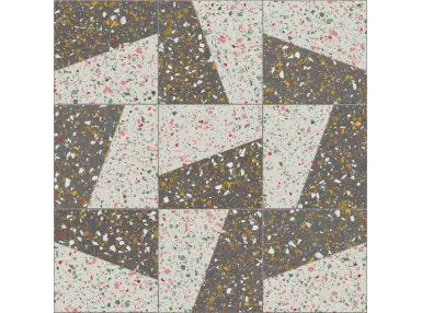 Terrazzo Stamp Natural 60x60 - płytka gresowa