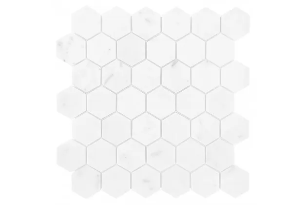 Carrara White Hexagon 29,8x30,2x1 mozaika kamienna