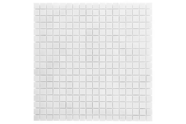 Pure white 15 30.5x30.5 Biała mozaika kamienna