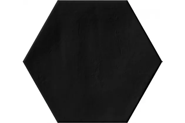 Plain Black Hex 23x27 - płytka gresowa