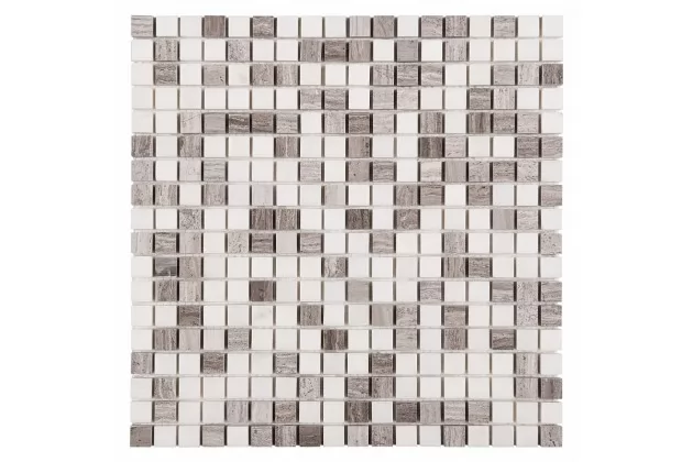 Woodstone grey Mix 15 30.5x30.5 mozaika kamienna