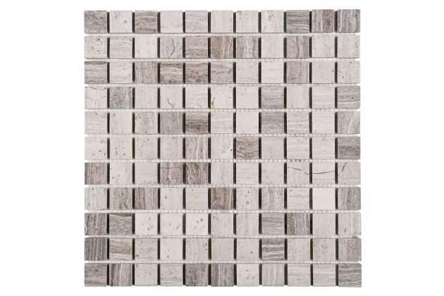 Woodstone grey 25 30.5x30.5 Mozaika kamienna.