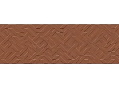 Racconti Terracotta Struttura 3D Segmenti MCYY Ret. 30x90 - płytka ścienna