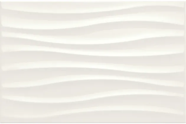 Colorblock Strutture Tide White M00Q 25x38 - płytka ścienna
